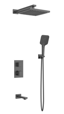 Душевая система с термостатом Lamberto 040411 GrMt AltroBagno фото в интернет-магазине Русалия