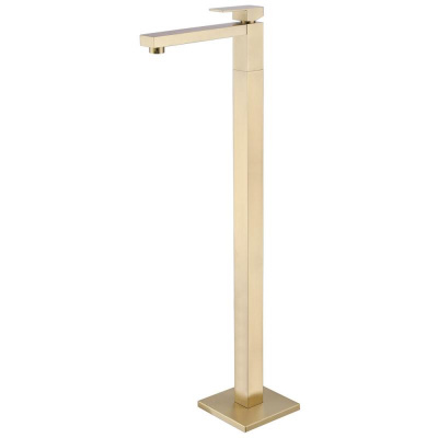 Смеситель ABBER Daheim AF8241G напольный для раковины, золото матовое фото в интернет-магазине Русалия