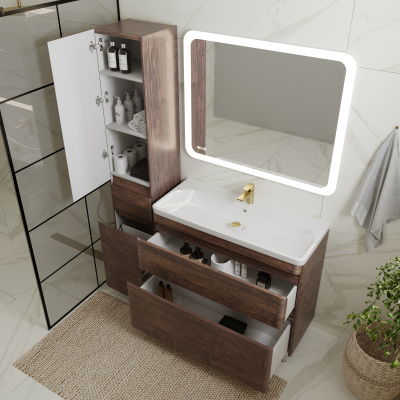 Комплект мебели Атлантика 100 Люкс напольная, старое дерево Style Line фото в интернет-магазине Русалия