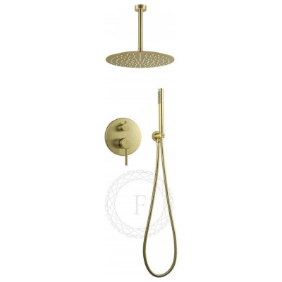 Душевая система встраиваемая FILARETE Roun FL1024MG, матовое золото фото в интернет-магазине Русалия