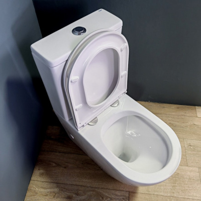 Унитаз-компакт безободковый с сиденьем микролифт LINK SH0103 SHRUDERS фото в интернет-магазине Русалия