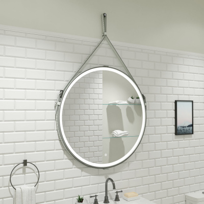 Зеркало с подсветкой Millenium White d800 без зеркального отступа ЗЛП1706 Continent фото в интернет-магазине Русалия