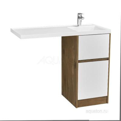 Тумба под раковину AQUATON Лондри 40 Дуб Рустикальный без фасада 1A267001LHDR0 фото в интернет-магазине Русалия