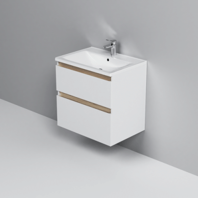 M85AFHX0652WG X-Joy, База под раковину, подвесная, 65 см, 2 ящика, белый глянец Am.Pm фото в интернет-магазине Русалия