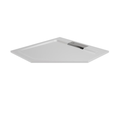 Каменный душевой поддон трапеция RGW STA-61W Белый  900x900 фото в интернет-магазине Русалия