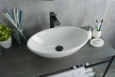 Раковина накладная овальная Simple-N N9021 GID фото в интернет-магазине Русалия