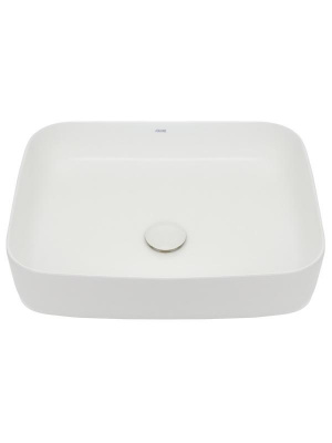 AQM5010 Раковина накладная прямоугольная, цвет белый матовый. 500x390x140 фото в интернет-магазине Русалия