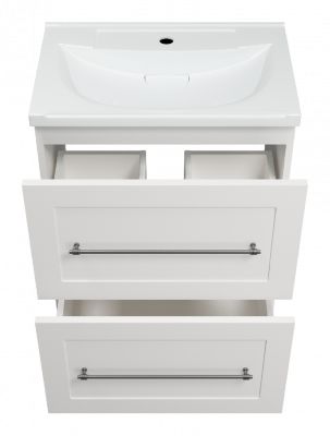 Тумба Марта 60 (белая) с раковиной Misty EVVA 60 Misty фото в интернет-магазине Русалия