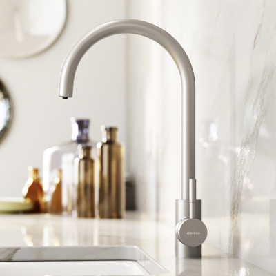 400721400 Merkur, смеситель для кухни с каналом для питьевой воды, никель фото в интернет-магазине Русалия