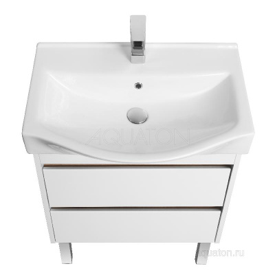 Тумба под раковину AQUATON Нортон 65 белая 1A248801NT010 фото в интернет-магазине Русалия