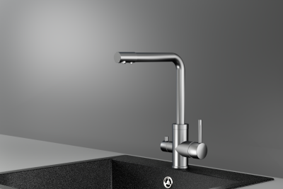 Смеситель для кухни Granula (5015, НЕРЖ) фото в интернет-магазине Русалия