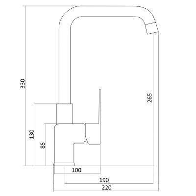 Смеситель Славен для кухни Коттедж Н (СЛ-ОД-Н22) фото в интернет-магазине Русалия