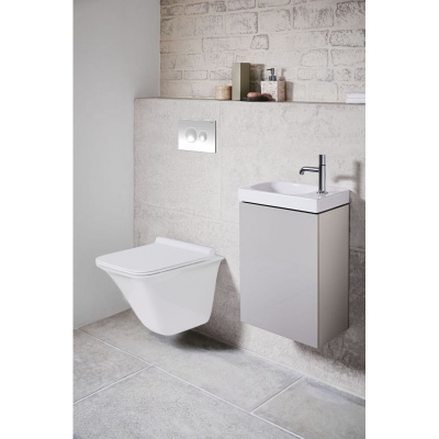 Кнопка смыва Loranto механическая, двойная, белый глянец 7310 фото в интернет-магазине Русалия