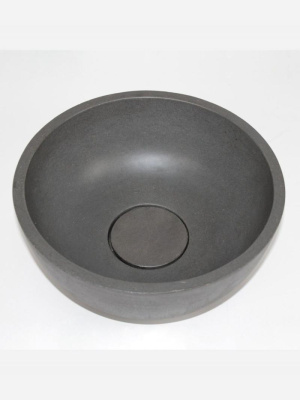 Раковина накладная бетонная Uperwood Belfast 30х30х13,5 см, круглая, графит 2091020327 фото в интернет-магазине Русалия