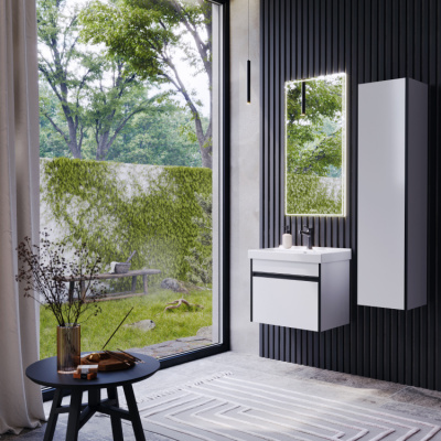 Подвесной пенал 35 см белый URB0535W  Urban Aqwella фото в интернет-магазине Русалия