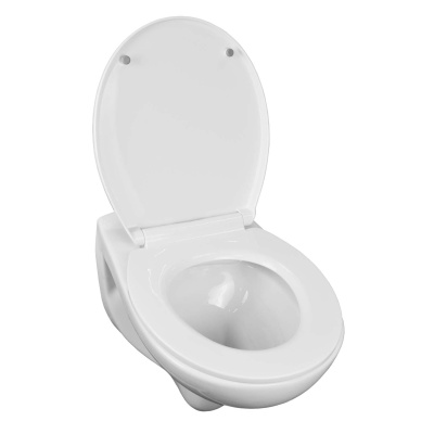 Унитаз подвесной безободковый Fredo CS-WH8005 с сиденьем микролифт Loranto фото в интернет-магазине Русалия