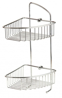 Решетка двойная угловая с двумя крючками BASKET VR.GFT-9037.CR Veragio фото в интернет-магазине Русалия