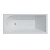 Corpanera Francesca ванна акриловая прямоугольная 180*80, белый CN05018WH фото в интернет-магазине Русалия