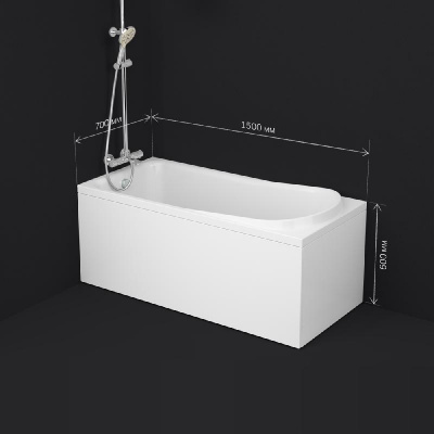 W80A-150-070W-A Like, ванна акриловая A0 150х70 см, шт Am.Pm фото в интернет-магазине Русалия