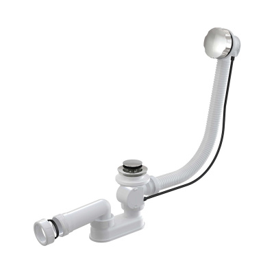 Слив-перелив полу-автоматический для ванны A55K-80 Alcaplast фото в интернет-магазине Русалия