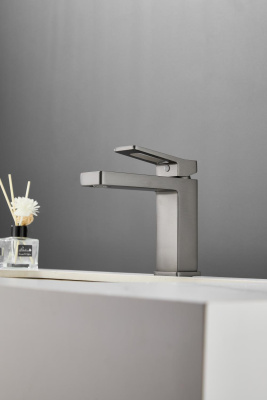 Смеситель для раковины HAIBA цвет: оружейная сталь (HB10732-3) фото в интернет-магазине Русалия