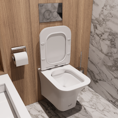 Унитаз VETTORE Aria MW ТЕРМООБЖИГ (не плёнка) подвесной безободковый белый матовый Ceruttispa CT9242 (480х340х350) фото в интернет-магазине Русалия