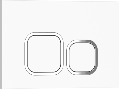 ESTI-Q Клавиша смыва 246 х 165 мм, белый глянцевый, пластик IBERICA BLANCA фото в интернет-магазине Русалия