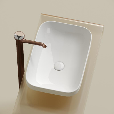 Умывальник чаша накладная прямоугольная Element 500*359*145мм CN6055 Ceramica Nova фото в интернет-магазине Русалия