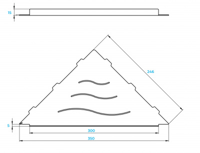 Полка в ванную комнату RGW MT-12B фото в интернет-магазине Русалия