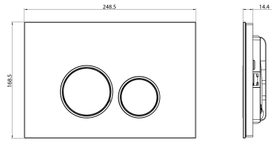 Клавиша для инсталляции CHARUS TM FP.330.RED.10 фото в интернет-магазине Русалия