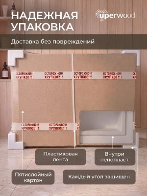 Раковина для ванной 100 см, Uperwood Classic, белая глянцевая 291020339 фото в интернет-магазине Русалия