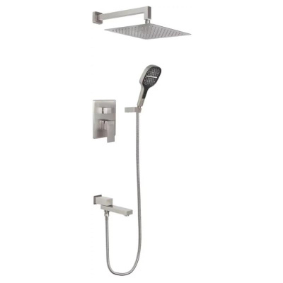 Душевая система встраиваемая Hansberge H6075NK, никель фото в интернет-магазине Русалия