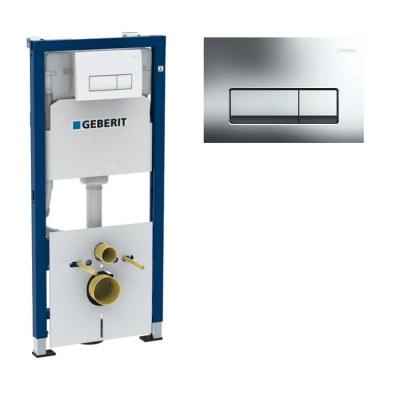 Инсталляция для подвесного унитаза 4 в 1 Geberit Duofix 458.128.21.1 фото в интернет-магазине Русалия