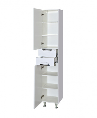 Шкаф - пенал Орхидея 35 левый П-Жас05035-011Л Misty фото в интернет-магазине Русалия