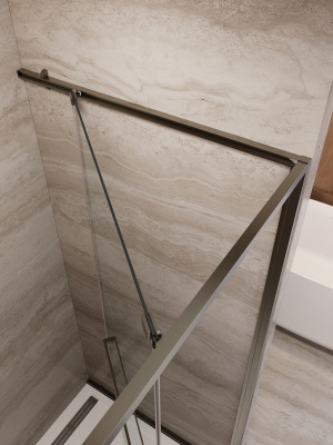 Душевая дверь CEZARES LUX-B-FS-11-120-C-GM фото в интернет-магазине Русалия