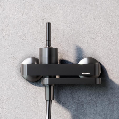 291000300 ARC смеситель для ванны/душа, поворотный излив (черный) фото в интернет-магазине Русалия