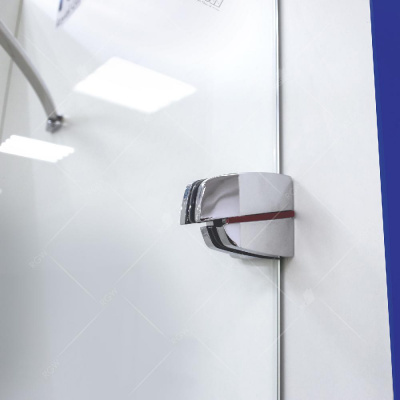 Душевая дверь RGW SA-01 1200, стекло прозрачное, профиль хром-красный фото в интернет-магазине Русалия