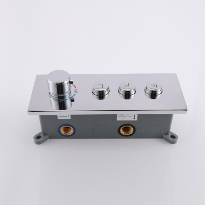 Встраиваемый смеситель для душа VSCV-433TCH трехфункциональный, термостатический, хром Vincea фото в интернет-магазине Русалия