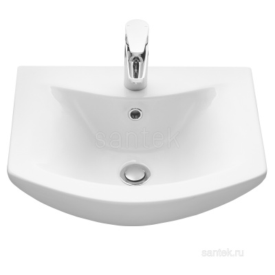 Раковина Santek Балтика 50 отверстие под смеситель 1WH501701 фото в интернет-магазине Русалия