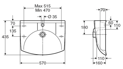 Раковина 57 D73220 Sign IFO фото в интернет-магазине Русалия