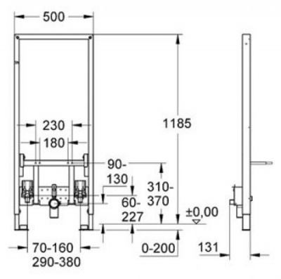 Инсталляция для подвесного биде Grohe Rapid SL 38553001 фото в интернет-магазине Русалия