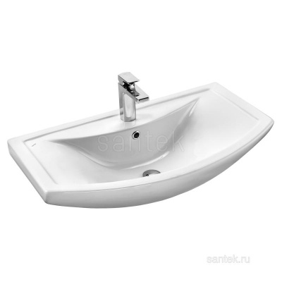 Раковина Santek Балтика 80 отверстие под смеситель 1WH501524 фото в интернет-магазине Русалия