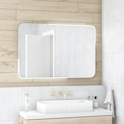 Зеркало с подсветкой Raison 1000х700 ЗЛП487 Continent фото в интернет-магазине Русалия