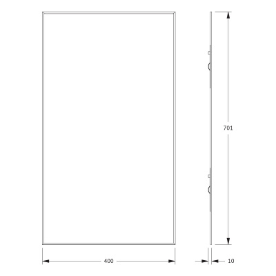 Зеркало настенное с фацетом Standard EVOFORM 40x70 см, BY 0212 фото в интернет-магазине Русалия