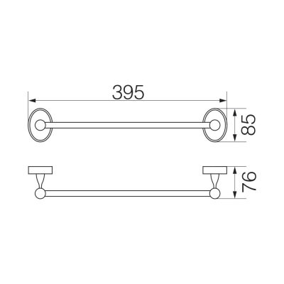 Полотенцедержатель 35см VR.BNR-7820.BR Bonjour Bronzo Veragio фото в интернет-магазине Русалия