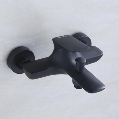 BOND Cube B03-5288 Душевой комплект 2х1 черный матовый фото в интернет-магазине Русалия