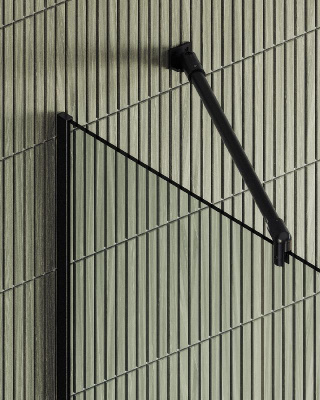 Душевая перегородка в узком  профиле 1950*690 Стекло 8 мм Бесцветное MGD-701-6у Maybah Glass фото в интернет-магазине Русалия