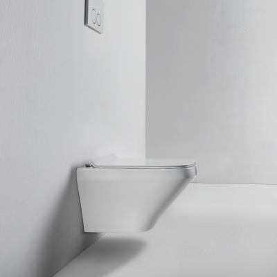 BOND F11-10 Унитаз подвесной безободковый с сиденьем с микролифтом фото в интернет-магазине Русалия