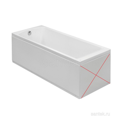 Ванна акриловая Фиджи 170х75 1WH501596 Santek + ф.э.