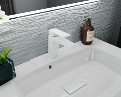 Смеситель для умывальника RUSH Thira (TR3635-12White) фото в интернет-магазине Русалия